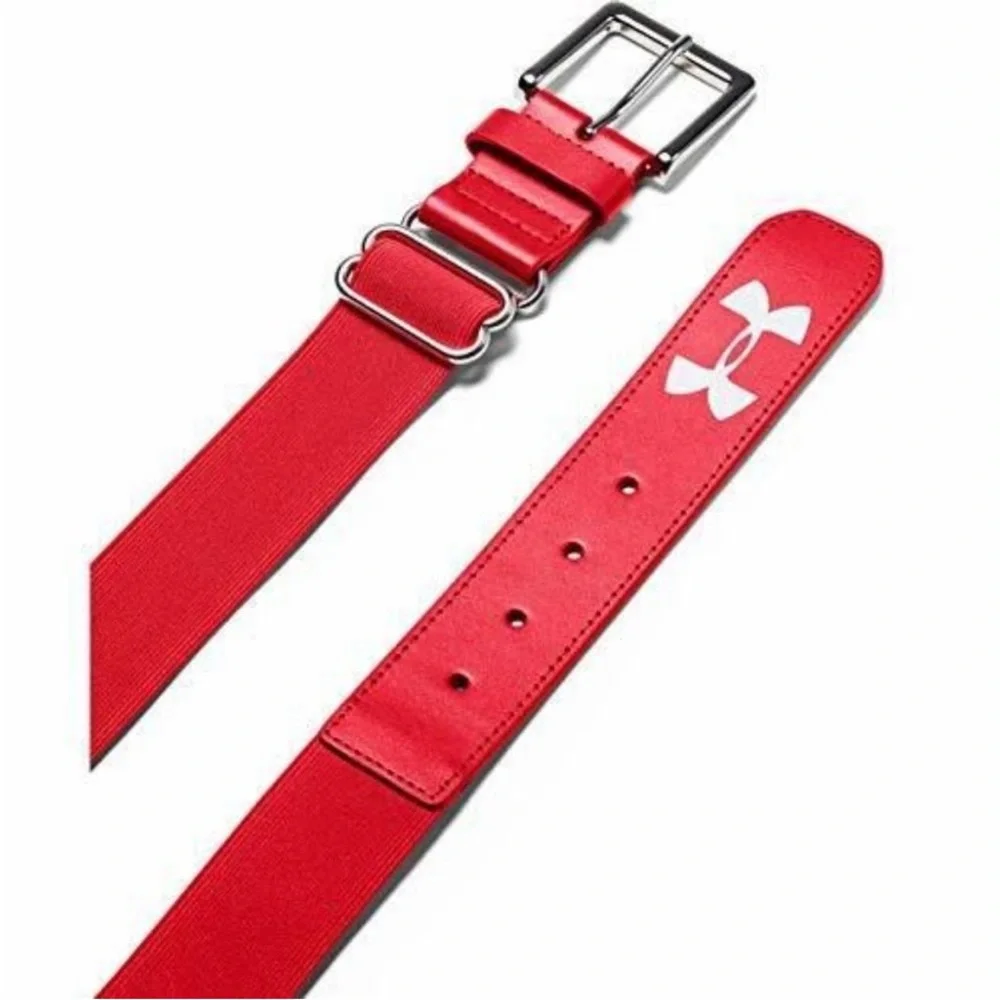 UNDER ARMOUR MEN'S BASEBALL BELT,‎ RED, ONE SIZE Elastic NWT NEW